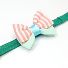 画像12: IRODORI・猫首輪・シンプル猫首輪/グリーン無地（リボン等の飾りパーツは別売りです） (12)