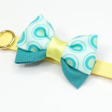 画像8: IRODORI・猫首輪・シンプル猫首輪/イエロー無地（リボン等の飾りパーツは別売りです） (8)