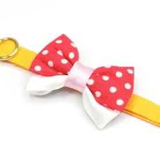 画像10: IRODORI・猫首輪・シンプル猫首輪/山吹色無地（リボン等の飾りパーツは別売りです） (10)