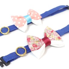 画像9: IRODORI・猫首輪・シンプル猫首輪/ネイビーブルー無地（リボン等の飾りパーツは別売りです） (9)