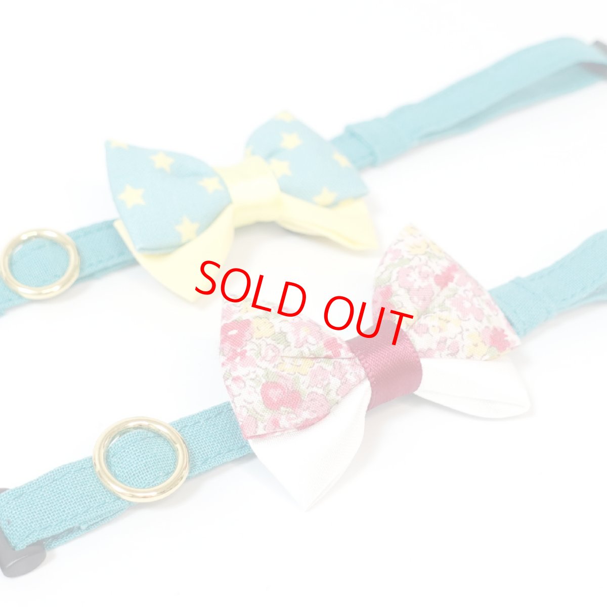 画像7: IRODORI・リボン/セレクトパーツ/花柄×ワインレッド（首輪は別売りです） (7)