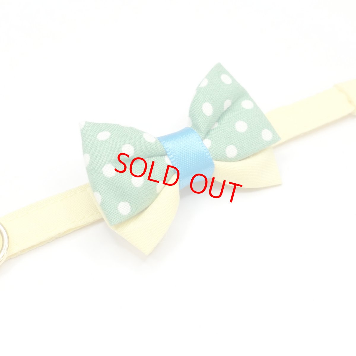 画像18: IRODORI・猫首輪・シンプル猫首輪/イエロー無地（リボン等の飾りパーツは別売りです） (18)