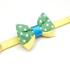 画像18: IRODORI・猫首輪・シンプル猫首輪/イエロー無地（リボン等の飾りパーツは別売りです） (18)