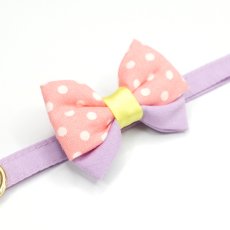 画像10: IRODORI・猫首輪・シンプル猫首輪/パープル無地（リボン等の飾りパーツは別売りです） (10)