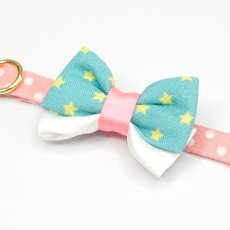 画像3: IRODORI・猫首輪・シンプル猫首輪/ピンクドット柄（リボン等の飾りパーツは別売りです） (3)