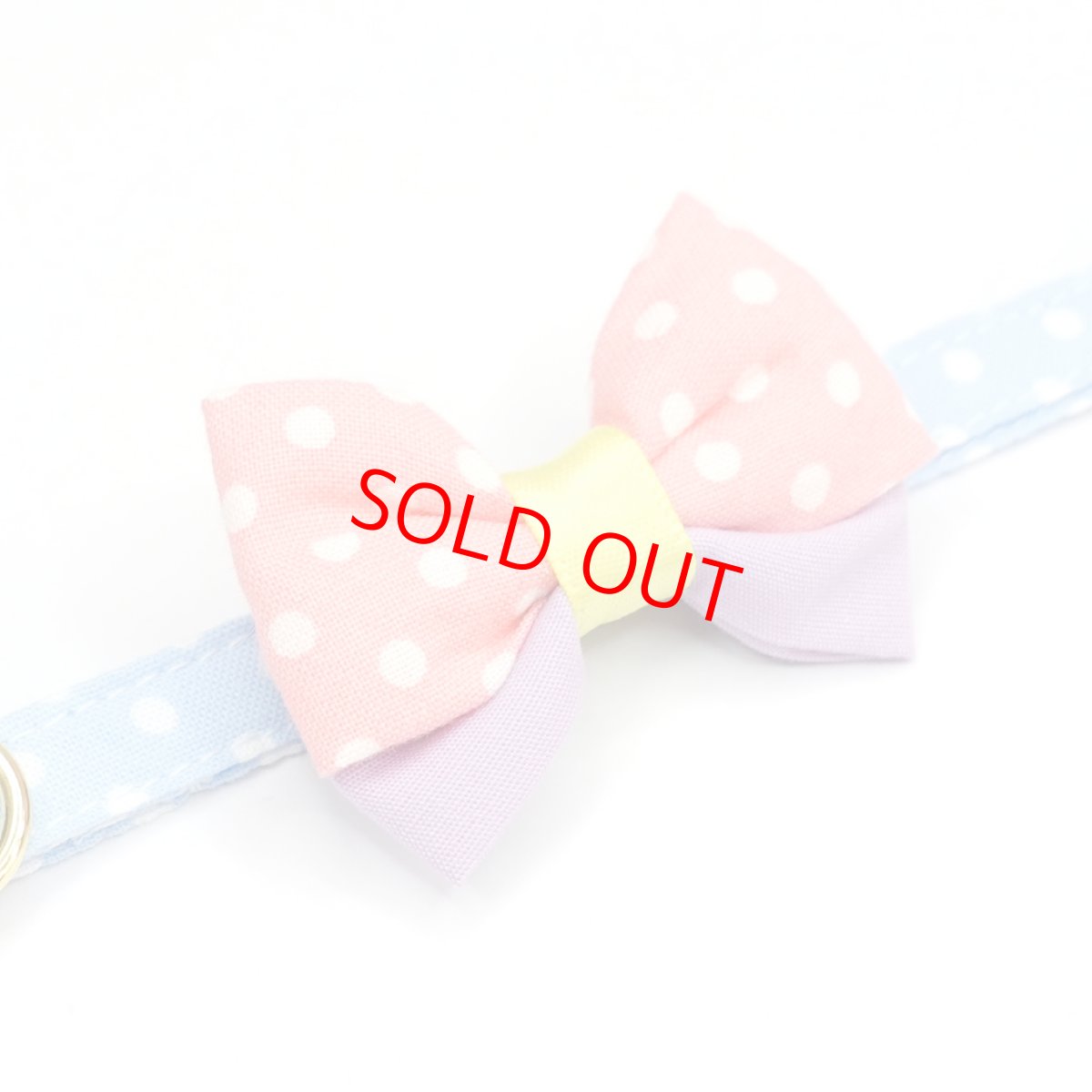 画像10: IRODORI・リボン/セレクトパーツ/ピンクドット×イエロー（首輪は別売りです） (10)