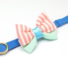 画像8: IRODORI・猫首輪・シンプル猫首輪/ブルー無地（リボン等の飾りパーツは別売りです） (8)