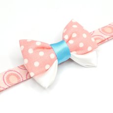 画像6: IRODORI・猫首輪・シンプル猫首輪/ピンク楕円ドット柄（リボン等の飾りパーツは別売りです） (6)