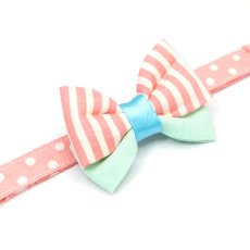 画像11: IRODORI・猫首輪・シンプル猫首輪/ピンクドット柄（リボン等の飾りパーツは別売りです） (11)