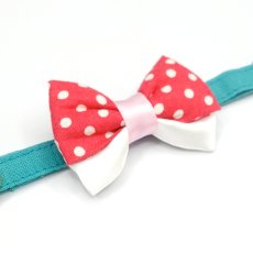 画像11: IRODORI・猫首輪・シンプル猫首輪/ブルーグリーン無地（リボン等の飾りパーツは別売りです） (11)