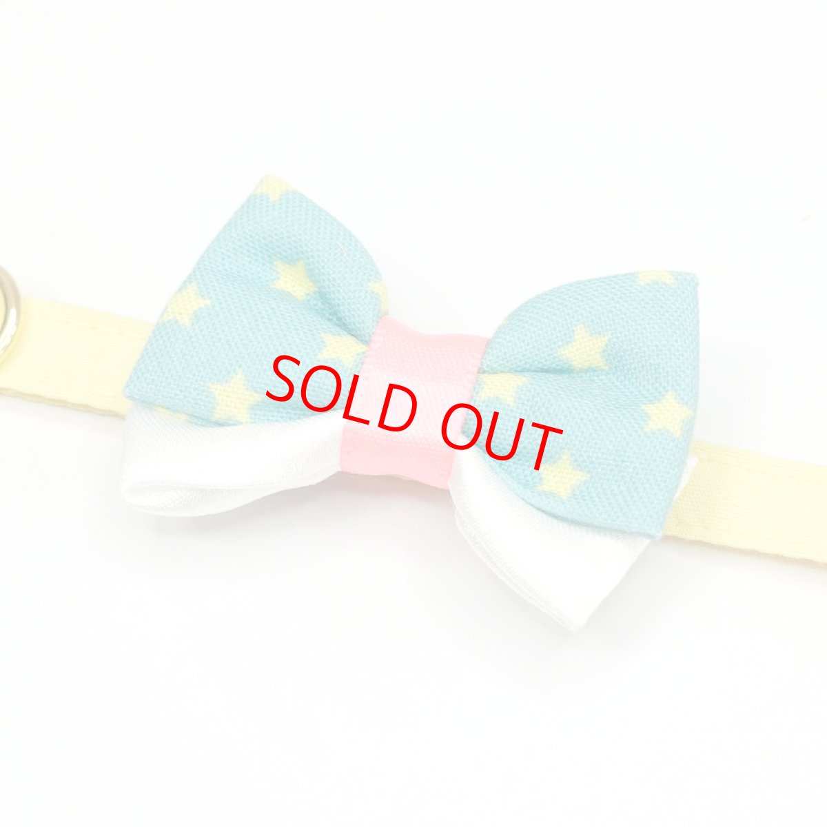 画像5: IRODORI・猫首輪・シンプル猫首輪/イエロー無地（リボン等の飾りパーツは別売りです） (5)