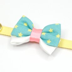 画像5: IRODORI・猫首輪・シンプル猫首輪/イエロー無地（リボン等の飾りパーツは別売りです） (5)