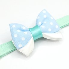 画像12: IRODORI・猫首輪・シンプル猫首輪/ミントグリーン無地（リボン等の飾りパーツは別売りです） (12)