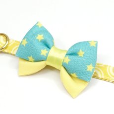 画像4: IRODORI・猫首輪・シンプル猫首輪/イエロー楕円ドット柄（リボン等の飾りパーツは別売りです） (4)