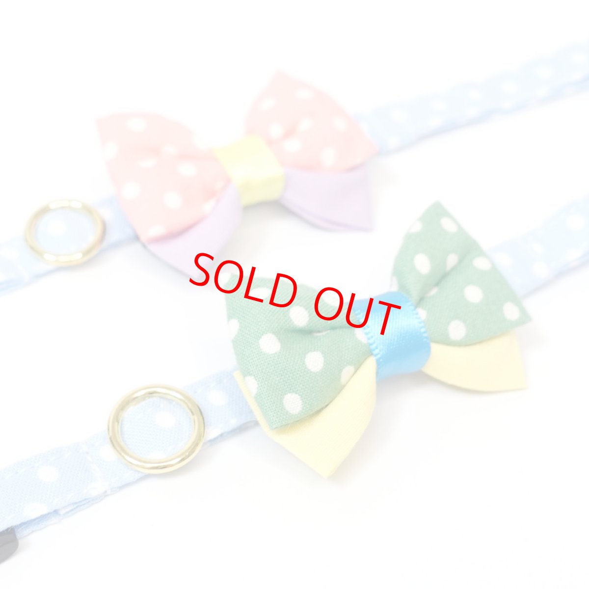 画像13: IRODORI・リボン/セレクトパーツ/グリーンドット（首輪は別売りです） (13)