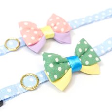 画像13: IRODORI・リボン/セレクトパーツ/グリーンドット（首輪は別売りです） (13)