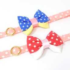 画像14: IRODORI・猫首輪・シンプル猫首輪/ピンクドット柄（リボン等の飾りパーツは別売りです） (14)