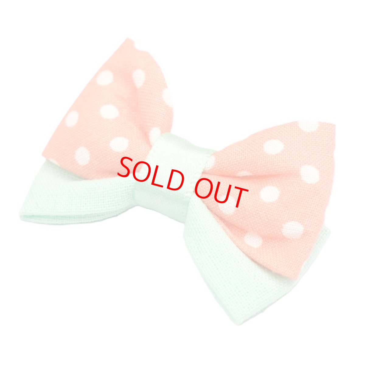 画像1: IRODORI・リボン/セレクトパーツ/オレンジドット（首輪は別売りです） (1)