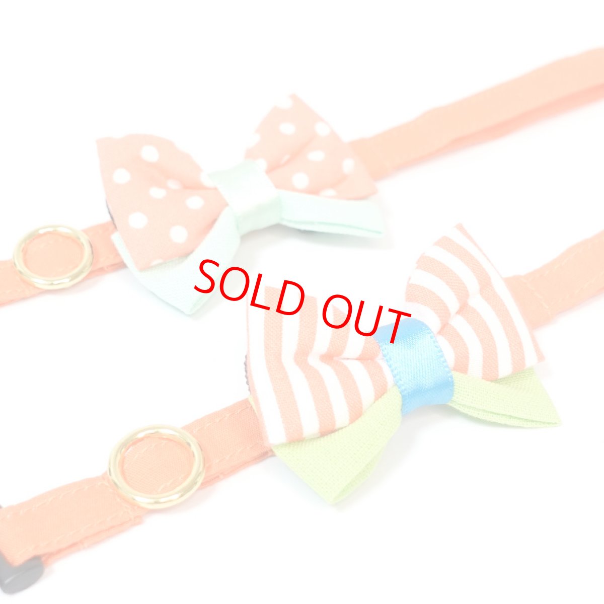 画像10: IRODORI・リボン/セレクトパーツ/オレンジドット（首輪は別売りです） (10)