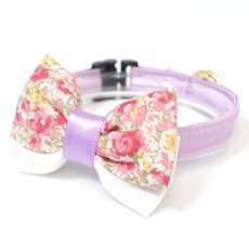 画像3: IRODORI・猫首輪・シンプル猫首輪/パープル無地（リボン等の飾りパーツは別売りです） (3)