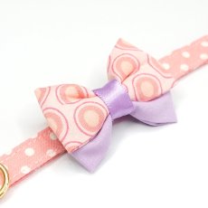 画像6: IRODORI・猫首輪・シンプル猫首輪/ピンクドット柄（リボン等の飾りパーツは別売りです） (6)