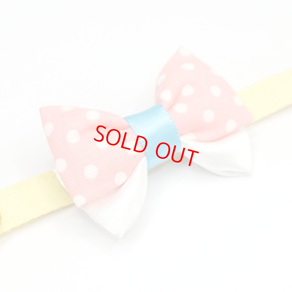 画像14: IRODORI・猫首輪・シンプル猫首輪/イエロー無地（リボン等の飾りパーツは別売りです） (14)