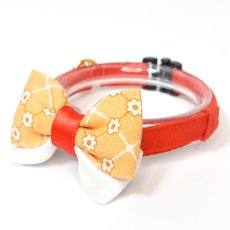 画像5: IRODORI・猫首輪・シンプル猫首輪/レッド無地（リボン等の飾りパーツは別売りです） (5)