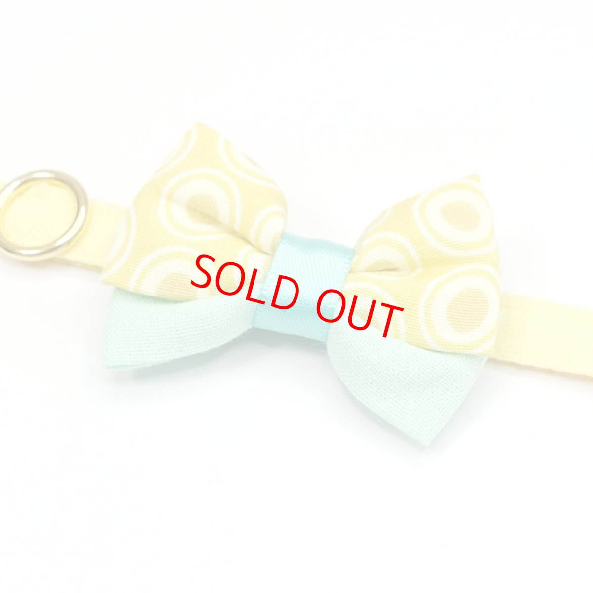 画像7: IRODORI・猫首輪・シンプル猫首輪/イエロー無地（リボン等の飾りパーツは別売りです） (7)