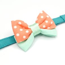 画像10: IRODORI・猫首輪・シンプル猫首輪/ブルーグリーン無地（リボン等の飾りパーツは別売りです） (10)