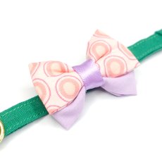 画像9: IRODORI・猫首輪・シンプル猫首輪/グリーン無地（リボン等の飾りパーツは別売りです） (9)