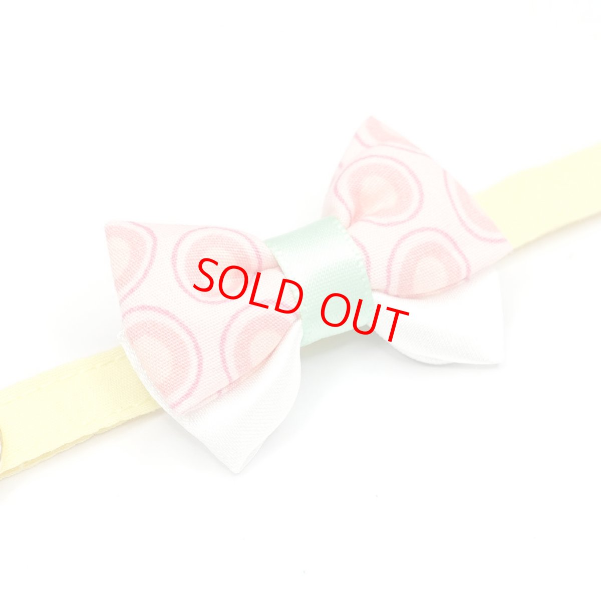 画像10: IRODORI・猫首輪・シンプル猫首輪/イエロー無地（リボン等の飾りパーツは別売りです） (10)