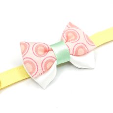 画像10: IRODORI・猫首輪・シンプル猫首輪/イエロー無地（リボン等の飾りパーツは別売りです） (10)