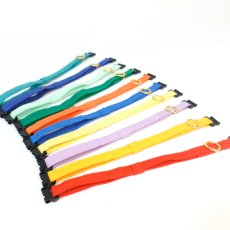 画像2: IRODORI・猫首輪・シンプル猫首輪/ブルー無地（リボン等の飾りパーツは別売りです） (2)