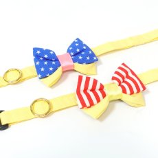 画像23: IRODORI・猫首輪・シンプル猫首輪/イエロー無地（リボン等の飾りパーツは別売りです） (23)