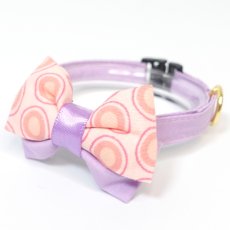 画像5: IRODORI・猫首輪・シンプル猫首輪/パープル無地（リボン等の飾りパーツは別売りです） (5)