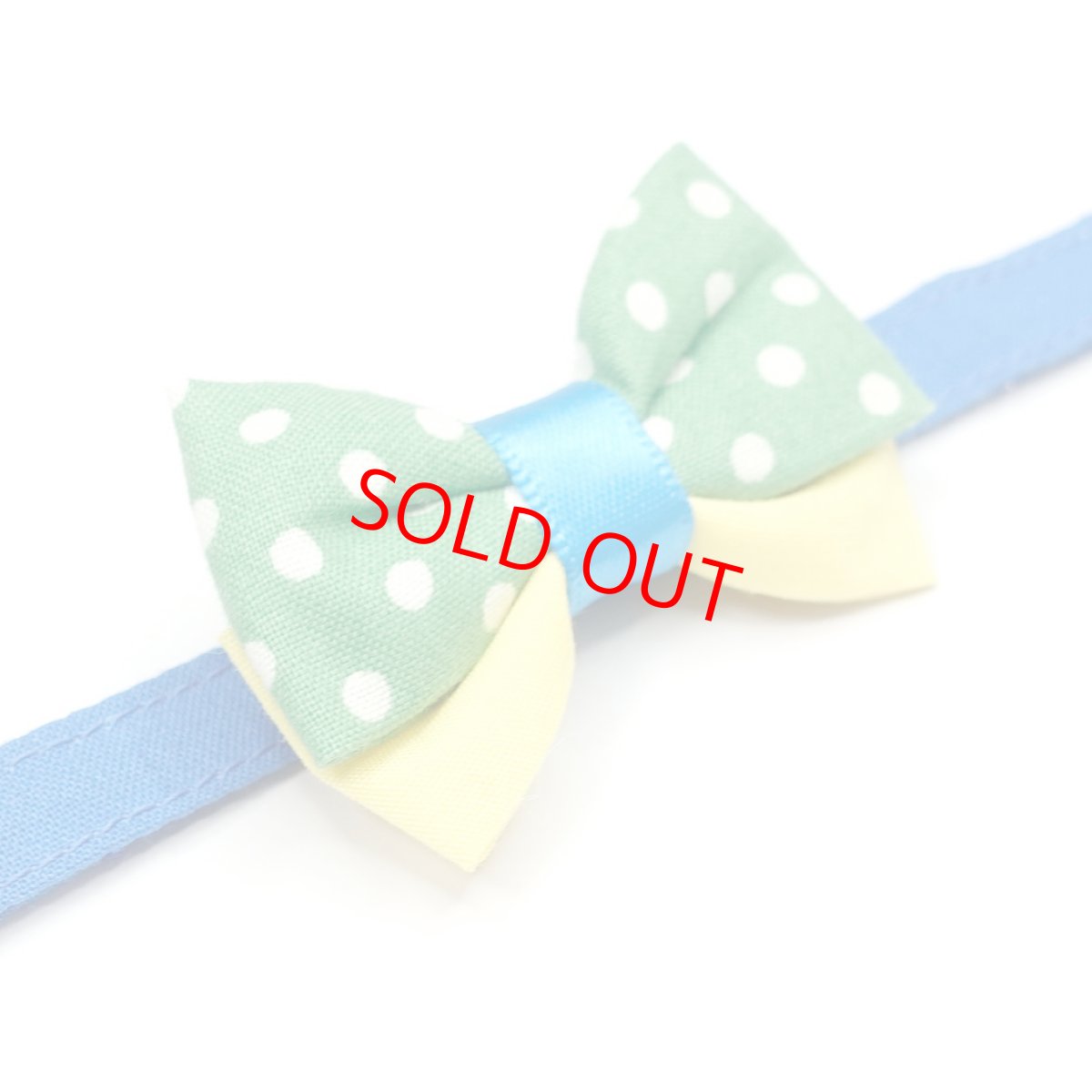 画像4: IRODORI・リボン/セレクトパーツ/グリーンドット（首輪は別売りです） (4)