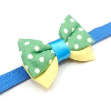 画像4: IRODORI・リボン/セレクトパーツ/グリーンドット（首輪は別売りです） (4)