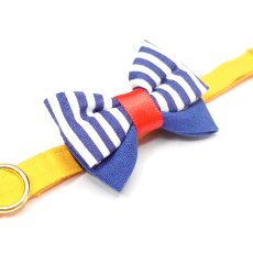 画像14: IRODORI・猫首輪・シンプル猫首輪/山吹色無地（リボン等の飾りパーツは別売りです） (14)