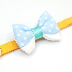 画像11: IRODORI・猫首輪・シンプル猫首輪/山吹色無地（リボン等の飾りパーツは別売りです） (11)