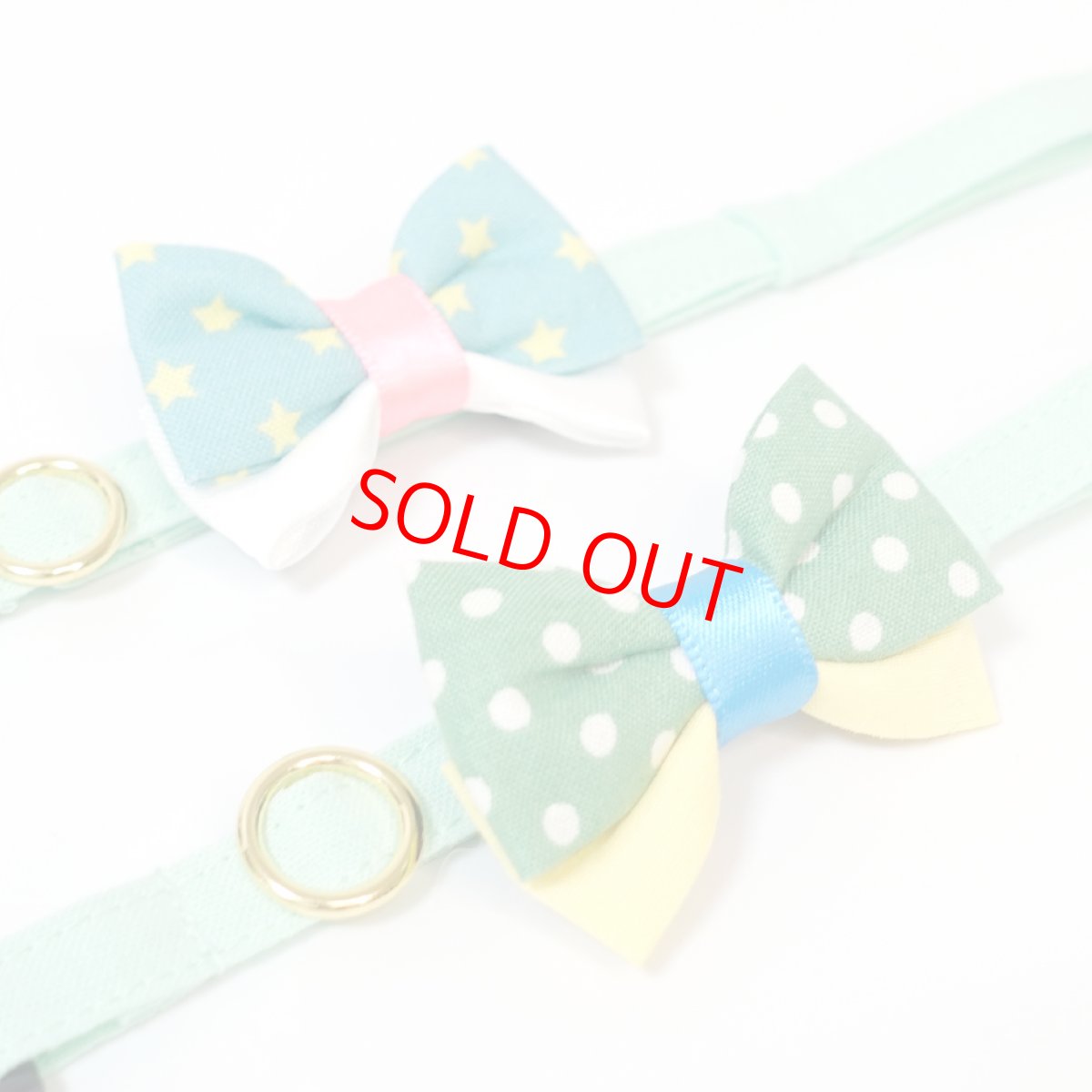 画像12: IRODORI・リボン/セレクトパーツ/グリーンドット（首輪は別売りです） (12)