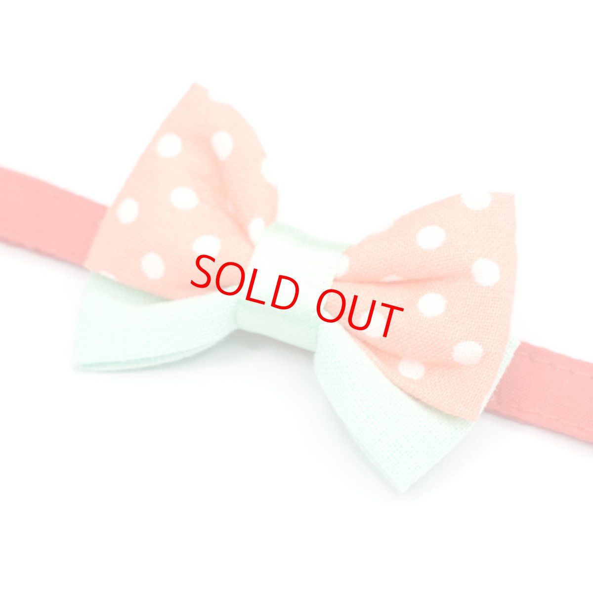 画像7: IRODORI・リボン/セレクトパーツ/オレンジドット（首輪は別売りです） (7)