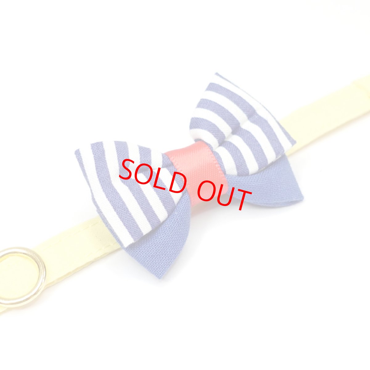 画像22: IRODORI・猫首輪・シンプル猫首輪/イエロー無地（リボン等の飾りパーツは別売りです） (22)