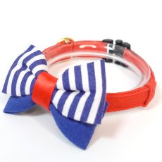 画像4: IRODORI・猫首輪・シンプル猫首輪/レッド無地（リボン等の飾りパーツは別売りです） (4)