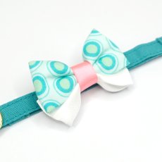 画像7: IRODORI・猫首輪・シンプル猫首輪/ブルーグリーン無地（リボン等の飾りパーツは別売りです） (7)