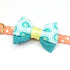 画像6: IRODORI・猫首輪・シンプル猫首輪/オレンジドット柄（リボン等の飾りパーツは別売りです） (6)