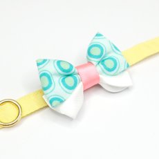 画像9: IRODORI・猫首輪・シンプル猫首輪/イエロー無地（リボン等の飾りパーツは別売りです） (9)