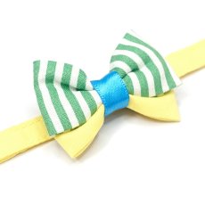 画像20: IRODORI・猫首輪・シンプル猫首輪/イエロー無地（リボン等の飾りパーツは別売りです） (20)