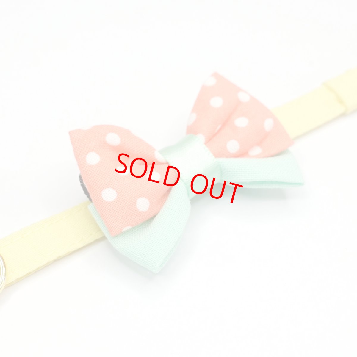 画像5: IRODORI・リボン/セレクトパーツ/オレンジドット（首輪は別売りです） (5)