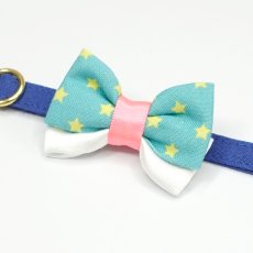 画像3: IRODORI・猫首輪・シンプル猫首輪/ネイビーブルー無地（リボン等の飾りパーツは別売りです） (3)