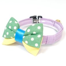 画像11: IRODORI・リボン/セレクトパーツ/グリーンドット（首輪は別売りです） (11)